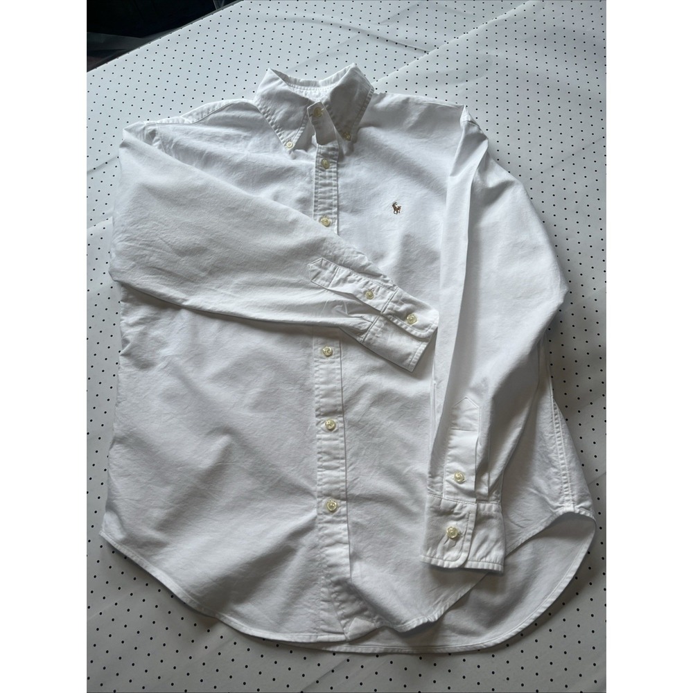 Ralph Lauren Sport White Capsule Wardrobe Oxford Button Down Shirt Women's Sz 4 - Picture 2 of 8